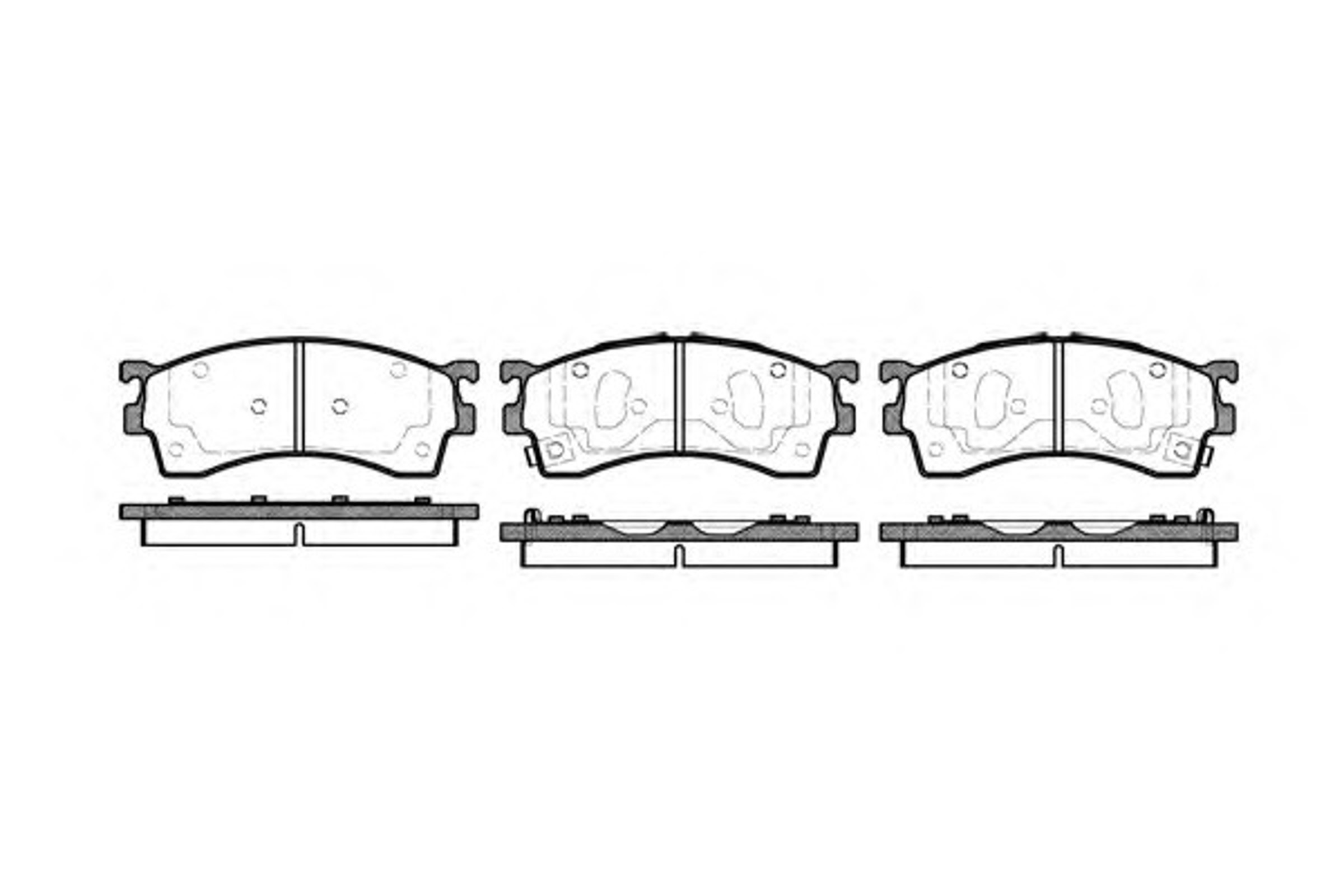 Колодки тормозные дисковые WOKING P5153.12
