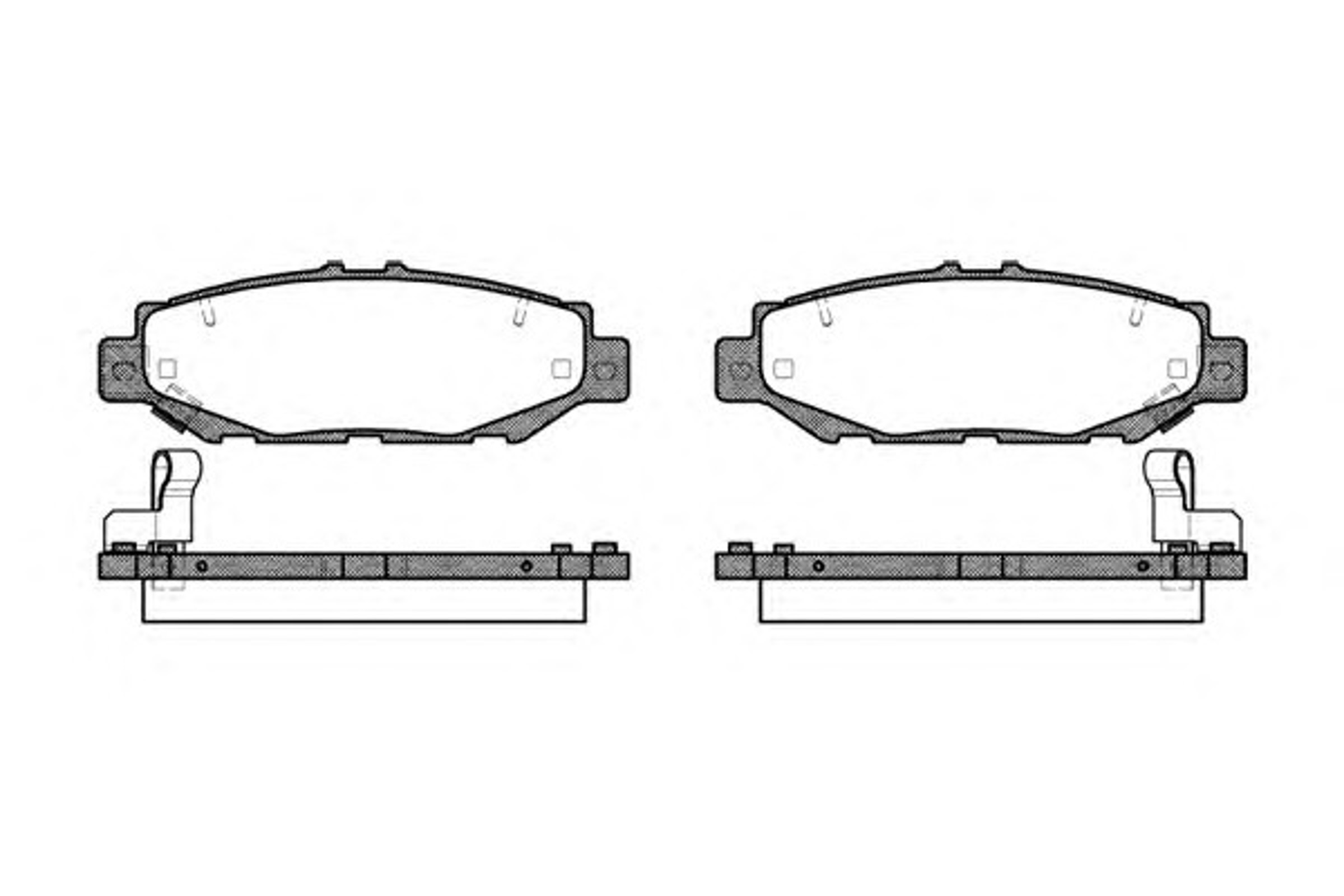 Колодки тормозные дисковые WOKING P5243.04