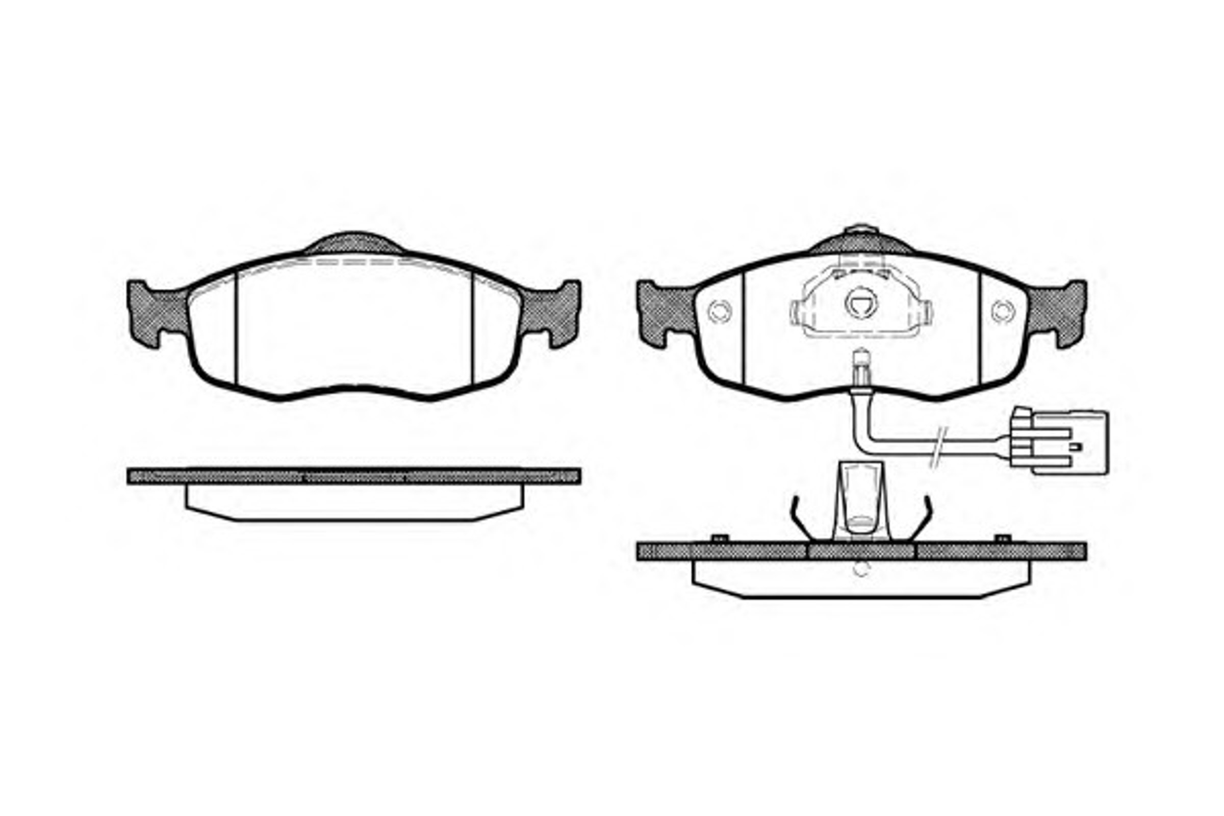 Колодки тормозные дисковые WOKING P5323.02