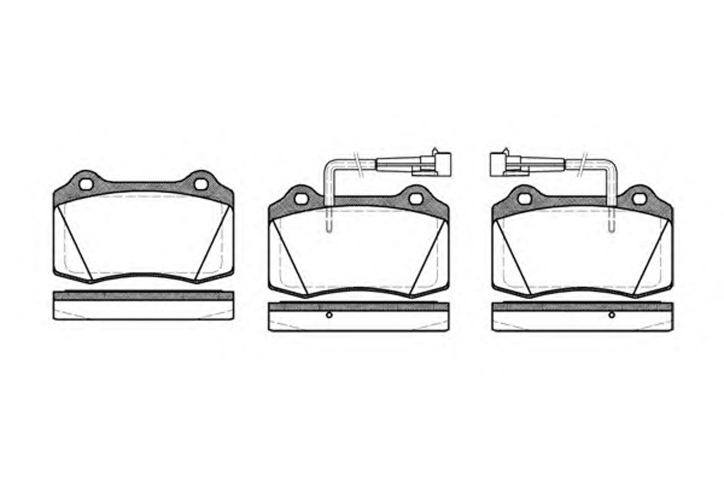 Колодки тормозные дисковые WOKING P5343.22