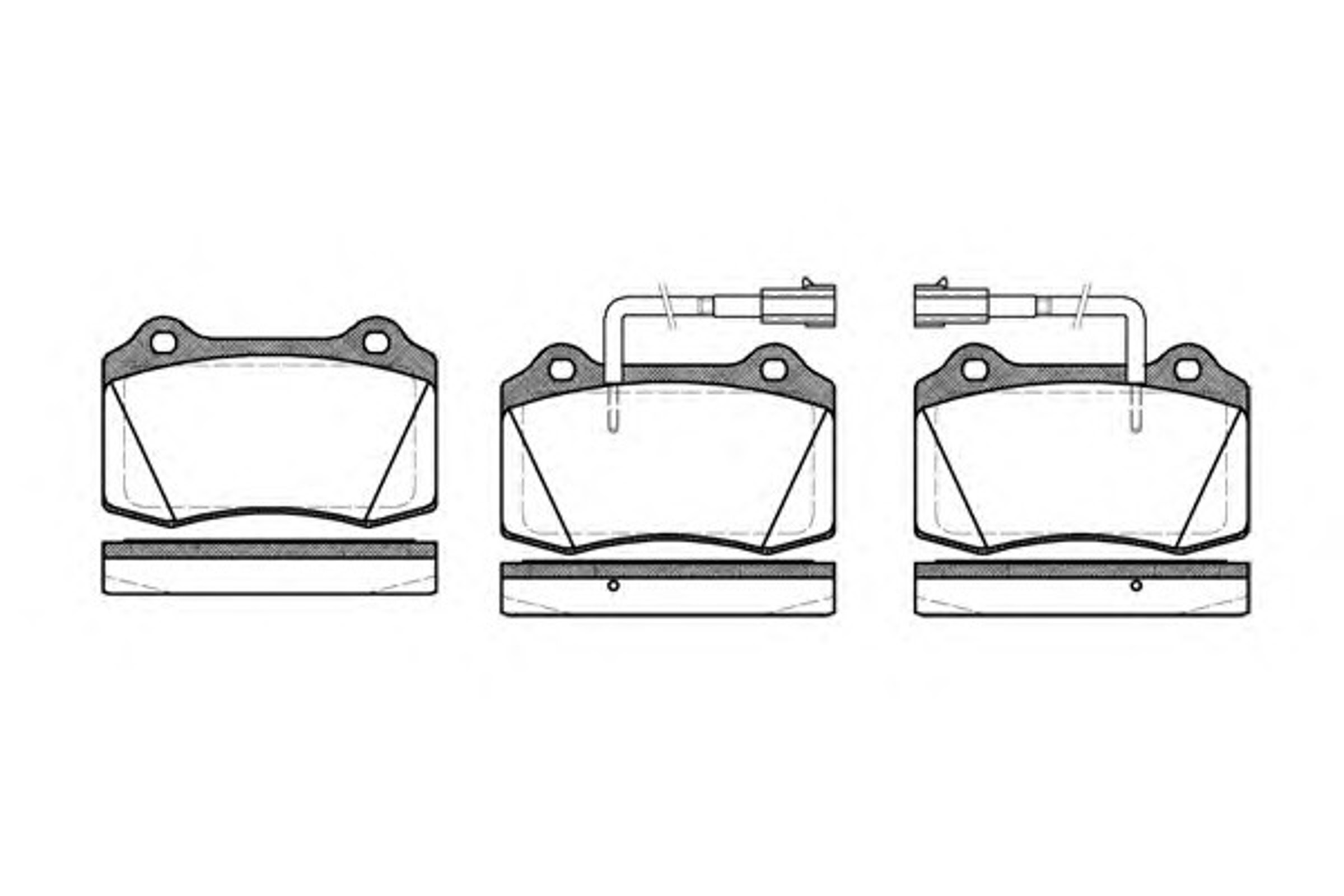 Колодки тормозные дисковые WOKING P5343.32