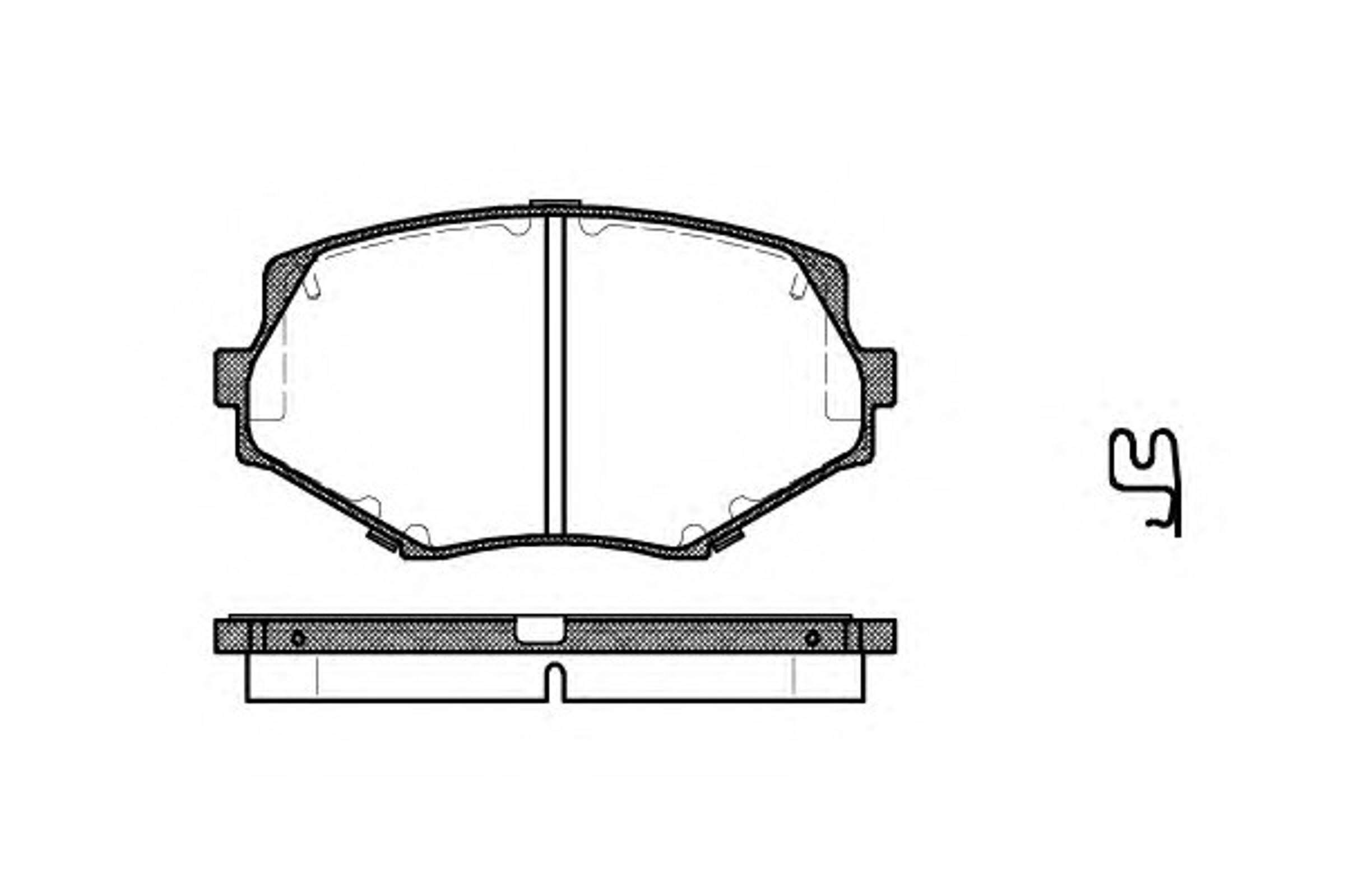 P5783.02 WOKING Колодки тормозные дисковые