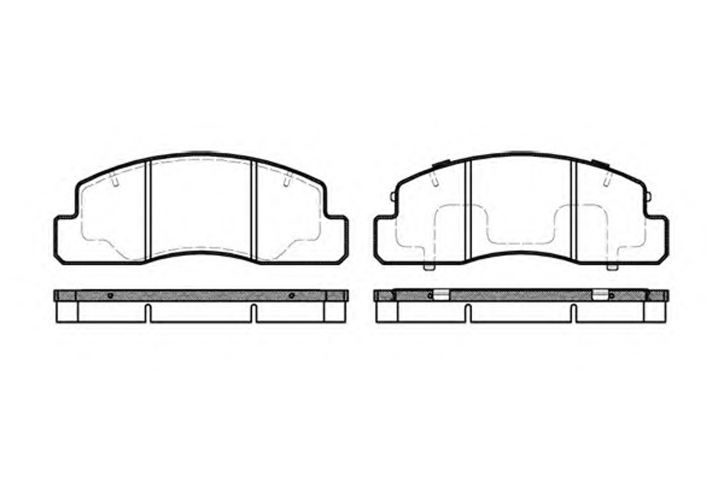 Колодки тормозные дисковые WOKING P5953.00