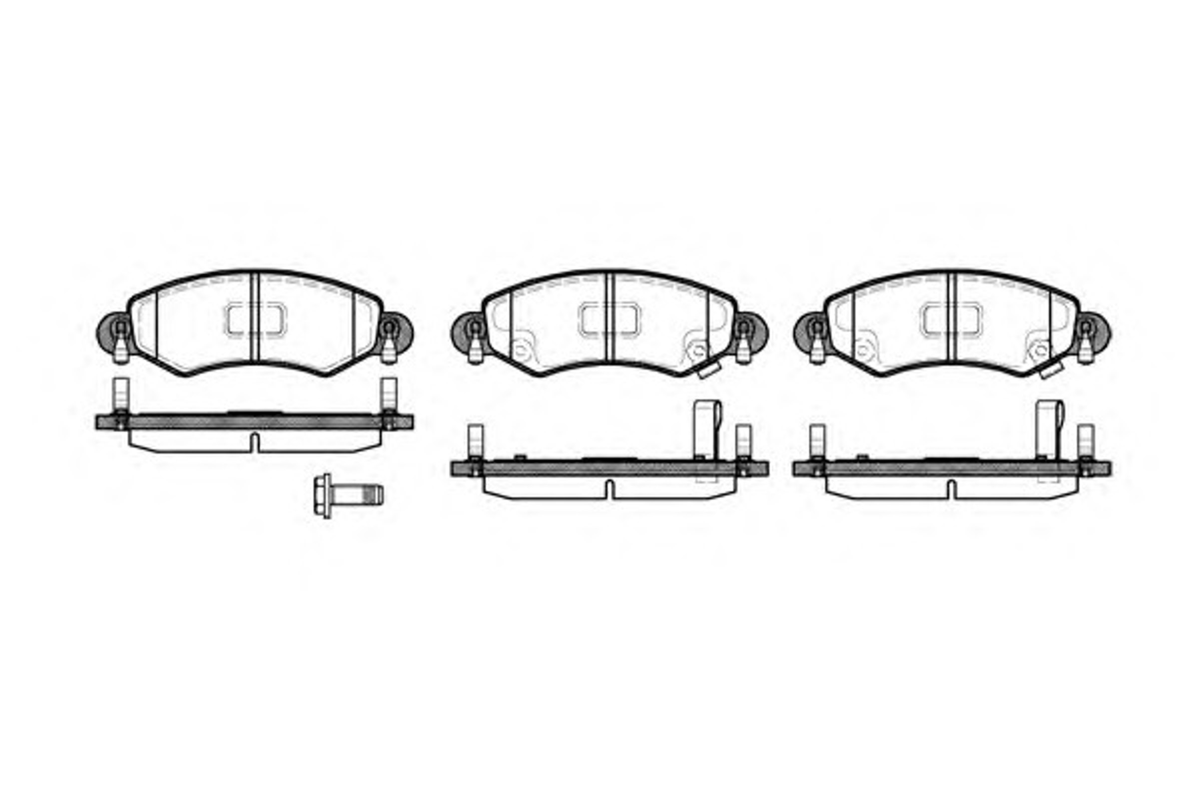 Колодки тормозные дисковые WOKING P6023.12