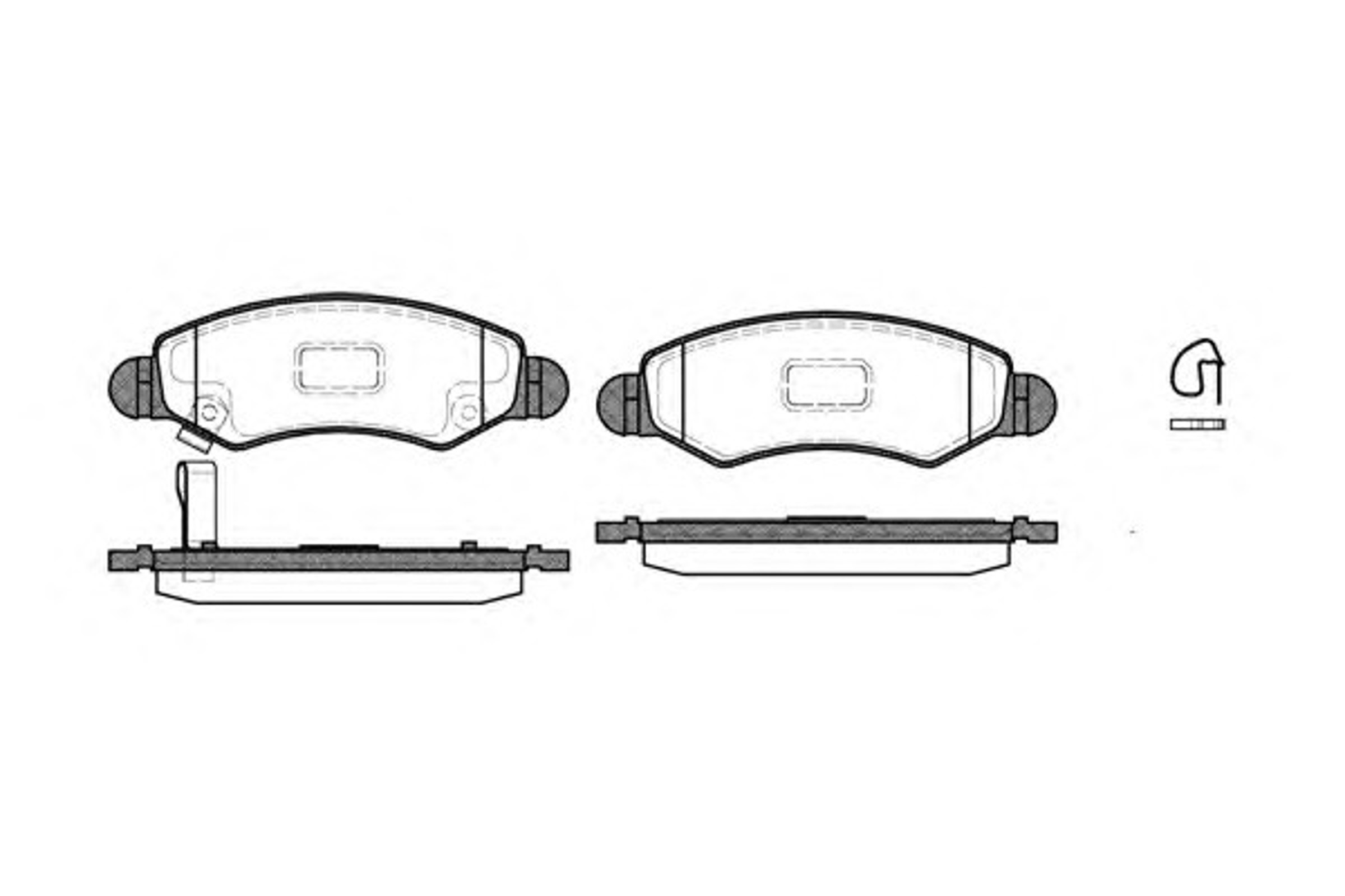 Колодки тормозные дисковые WOKING P6023.21