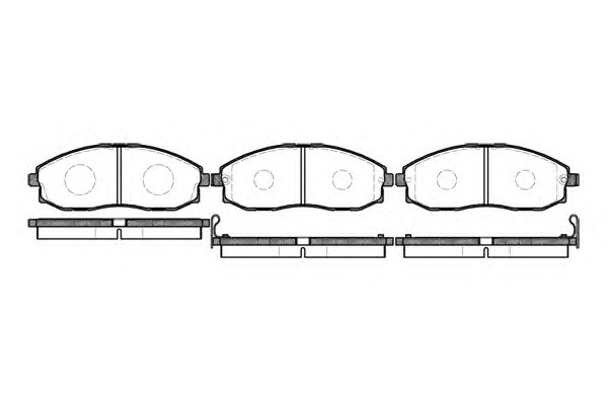 Колодки тормозные дисковые WOKING P6033.02