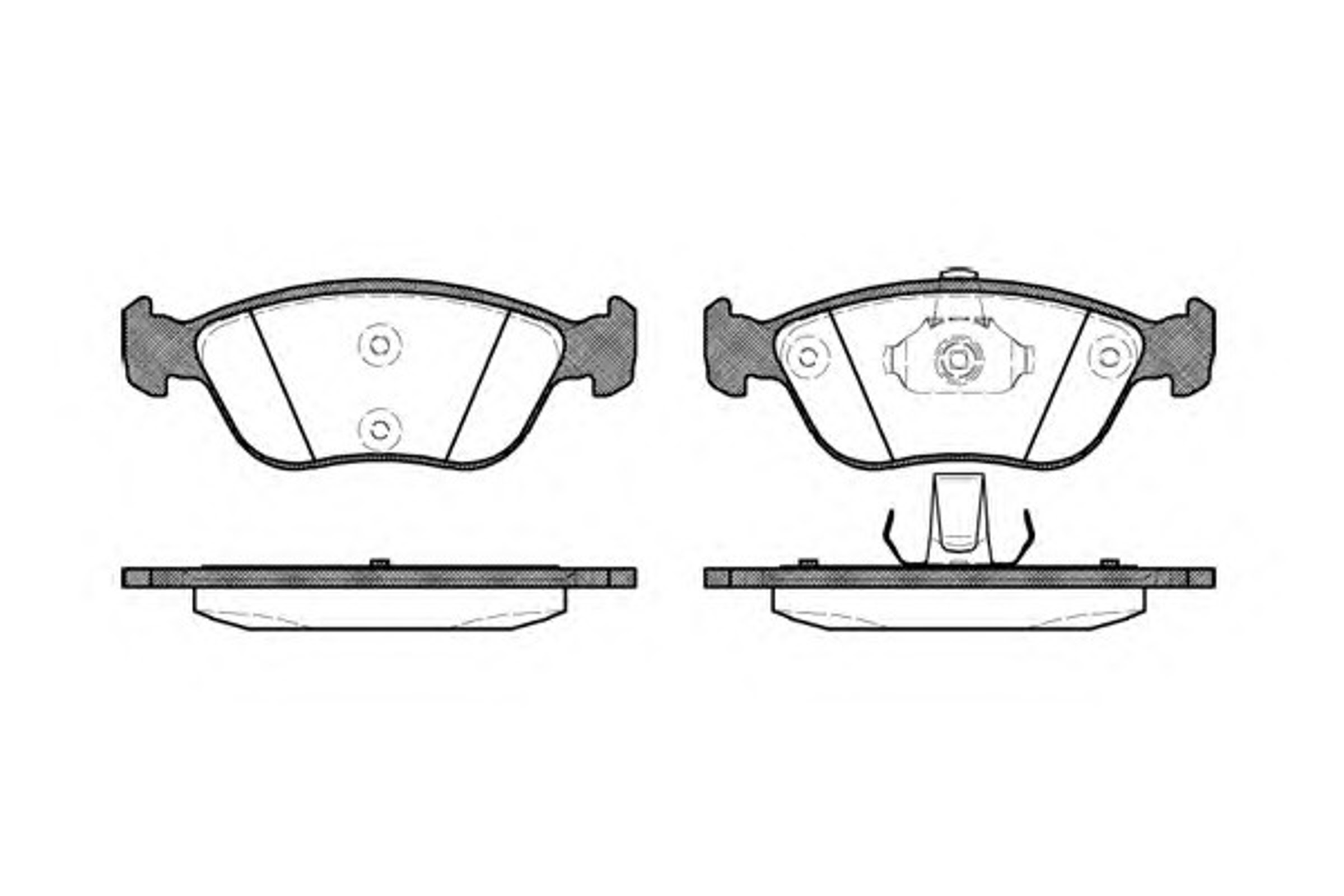 Колодки тормозные дисковые WOKING P6223.00