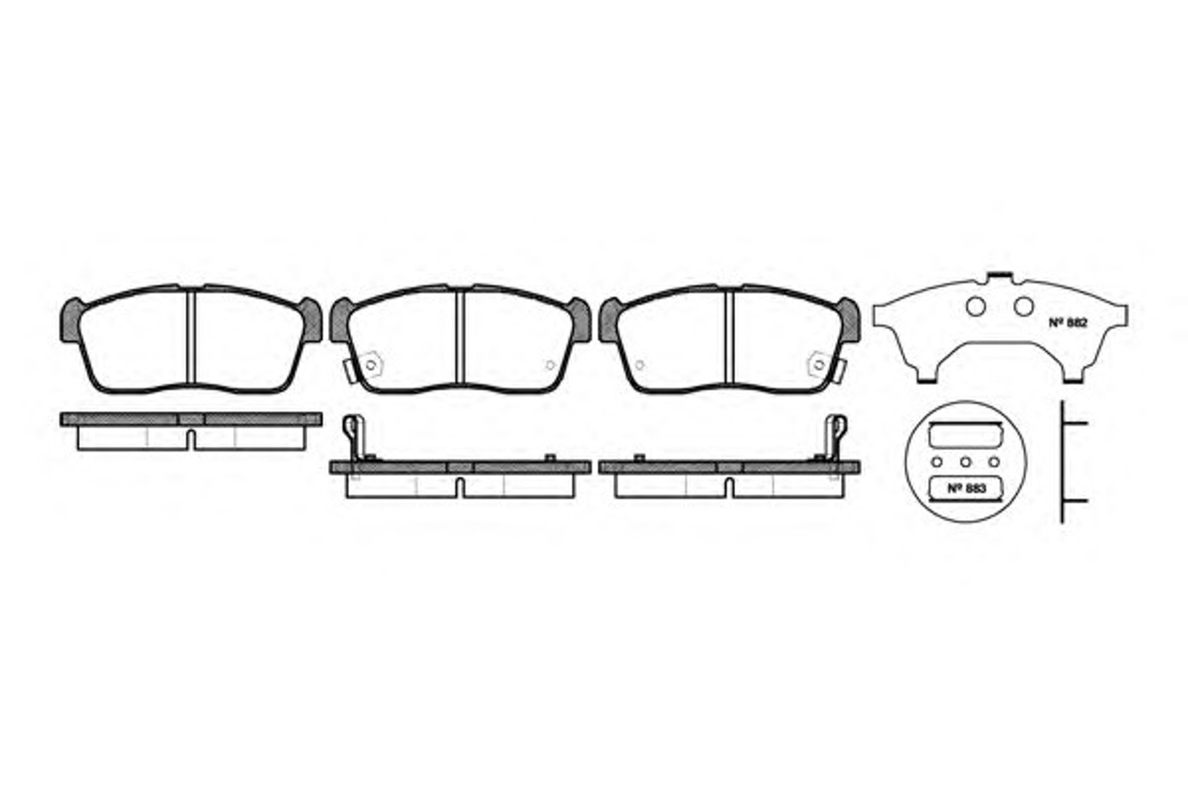 Колодки тормозные дисковые WOKING P6243.02
