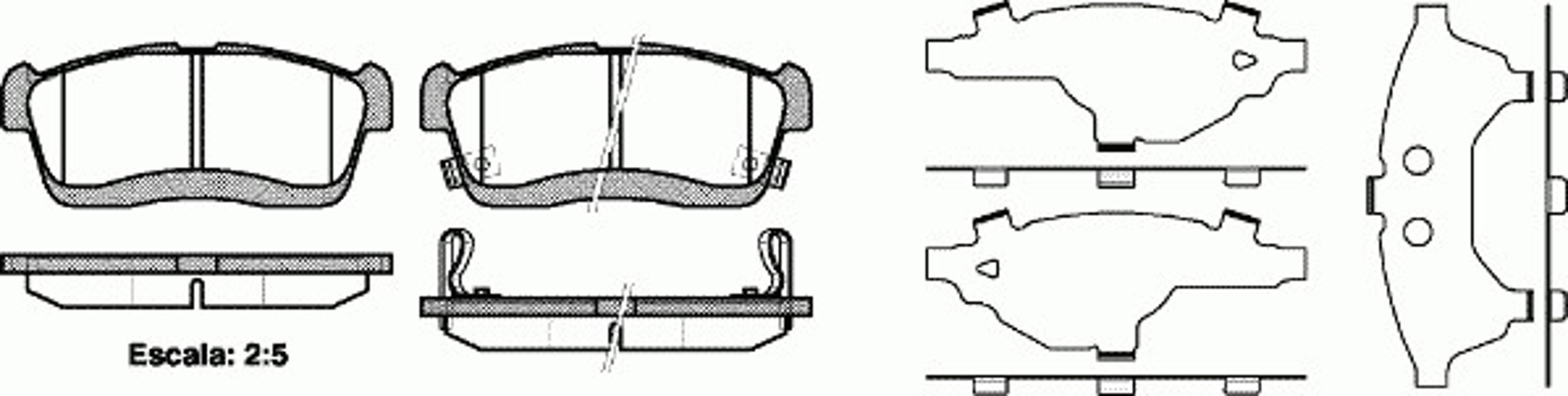 Колодки тормозные дисковые WOKING P6243.42