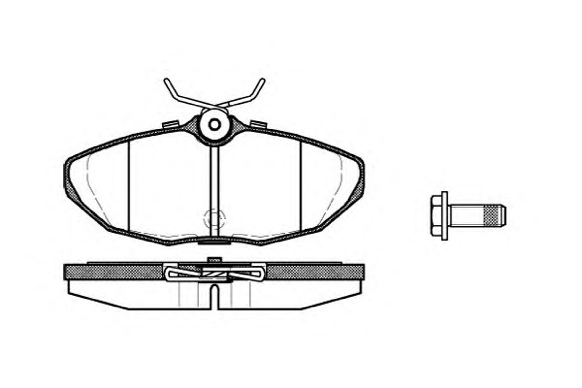 Колодки тормозные дисковые WOKING P6323.10