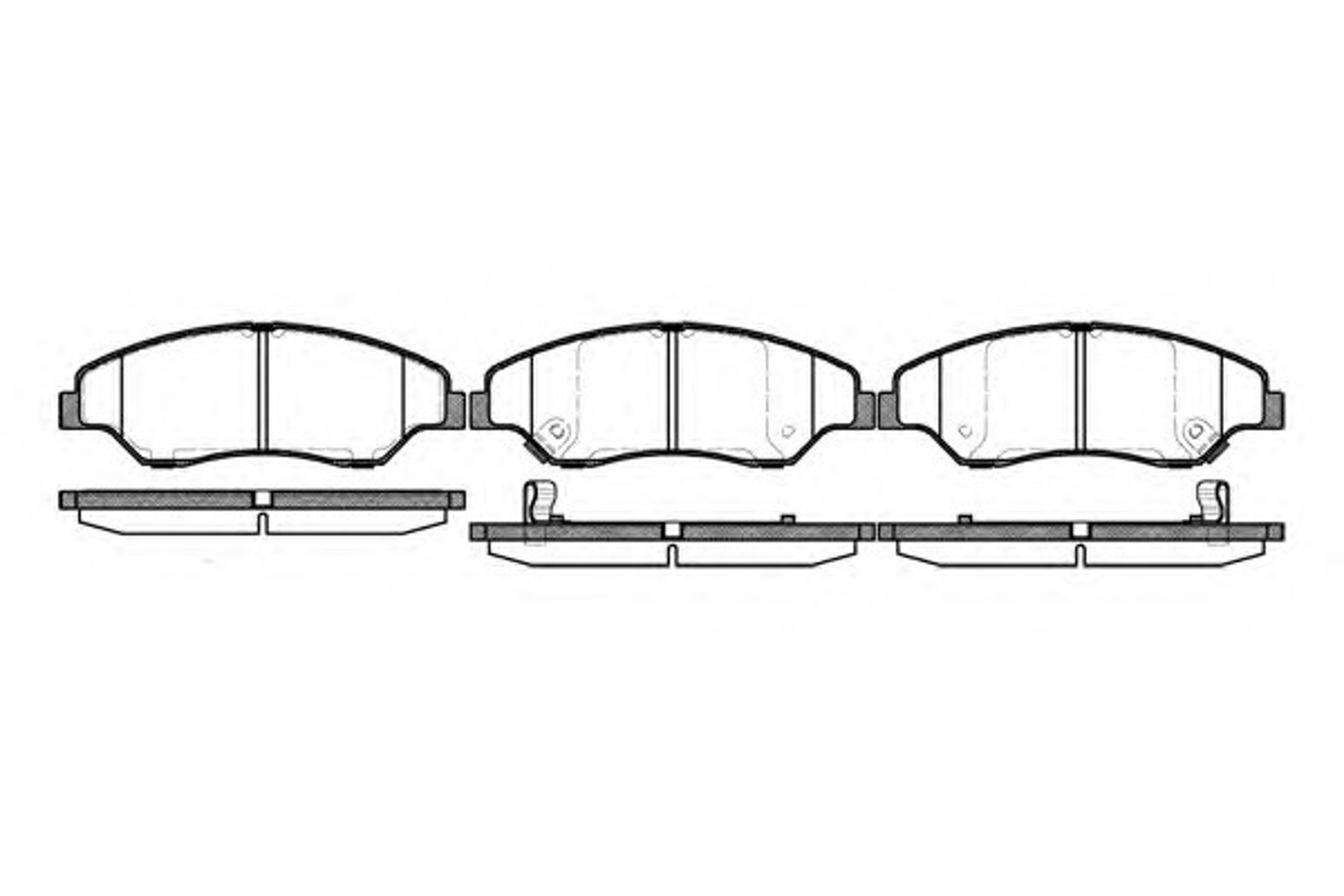 Колодки тормозные дисковые WOKING P6393.02