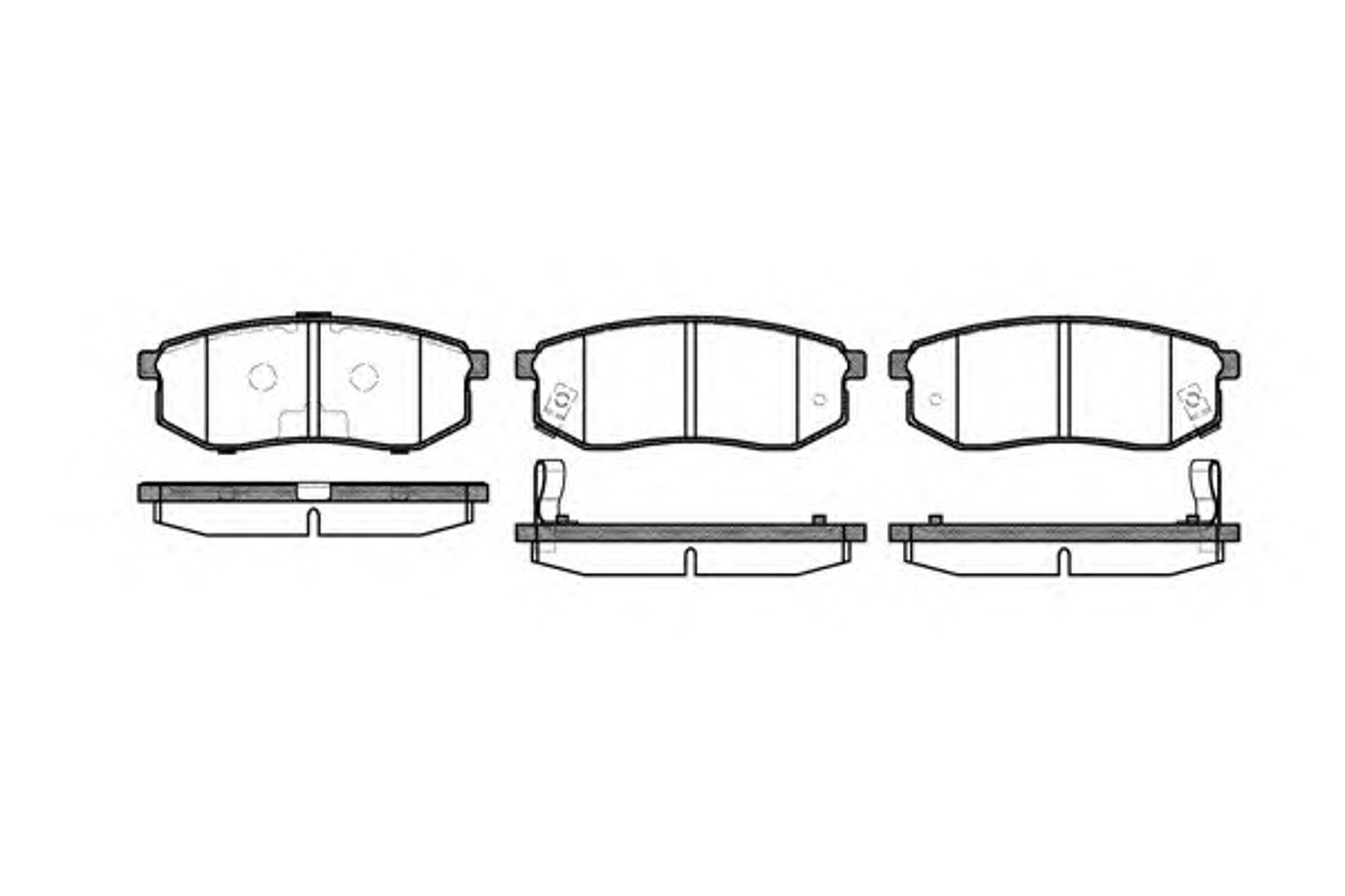 Колодки тормозные дисковые WOKING P6493.02