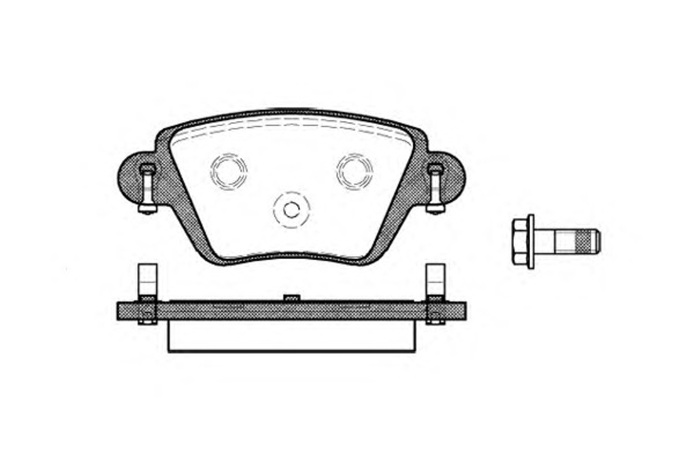 Колодки тормозные дисковые WOKING P6773.10