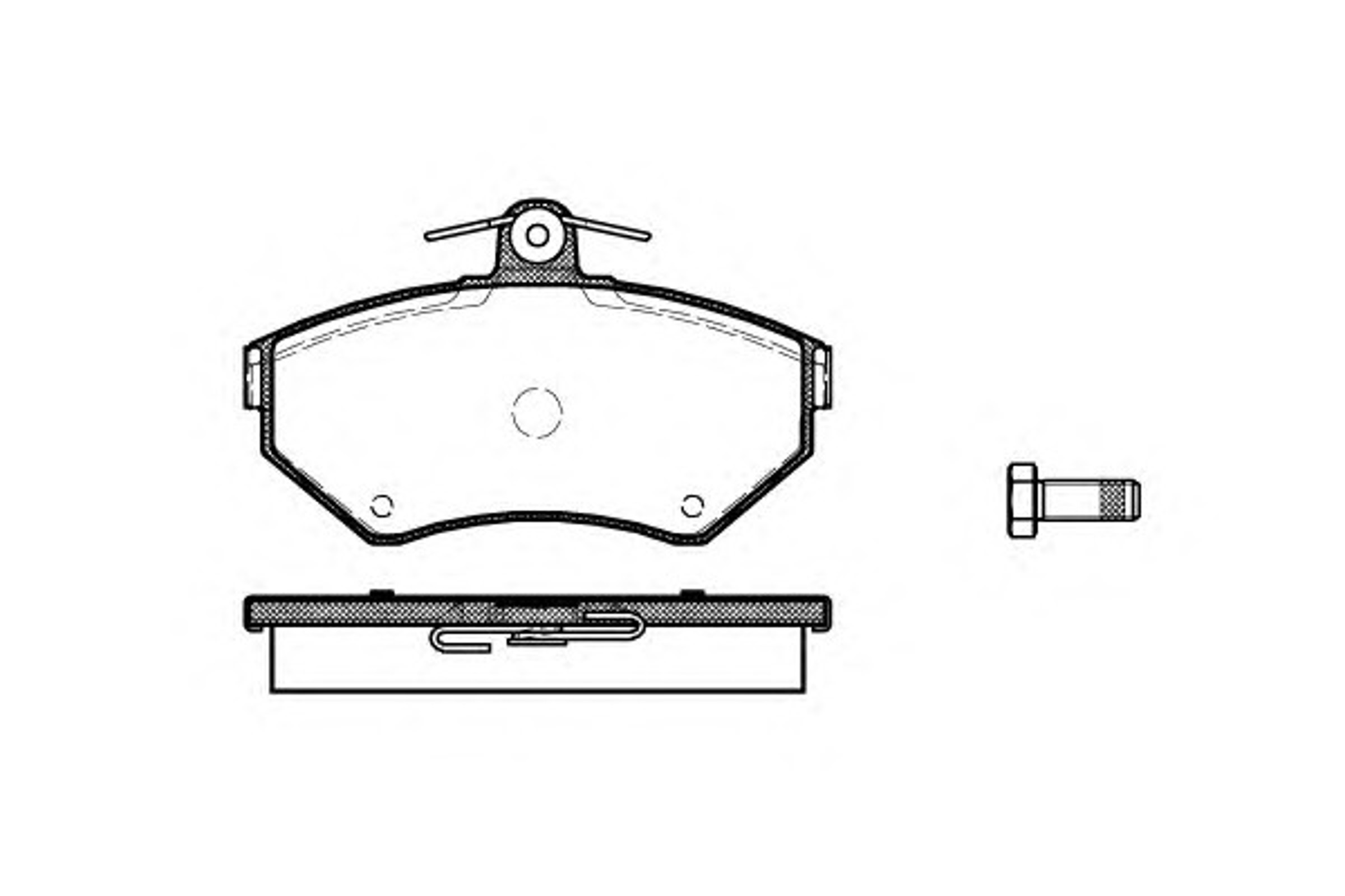 P7313.10 WOKING Колодки тормозные дисковые