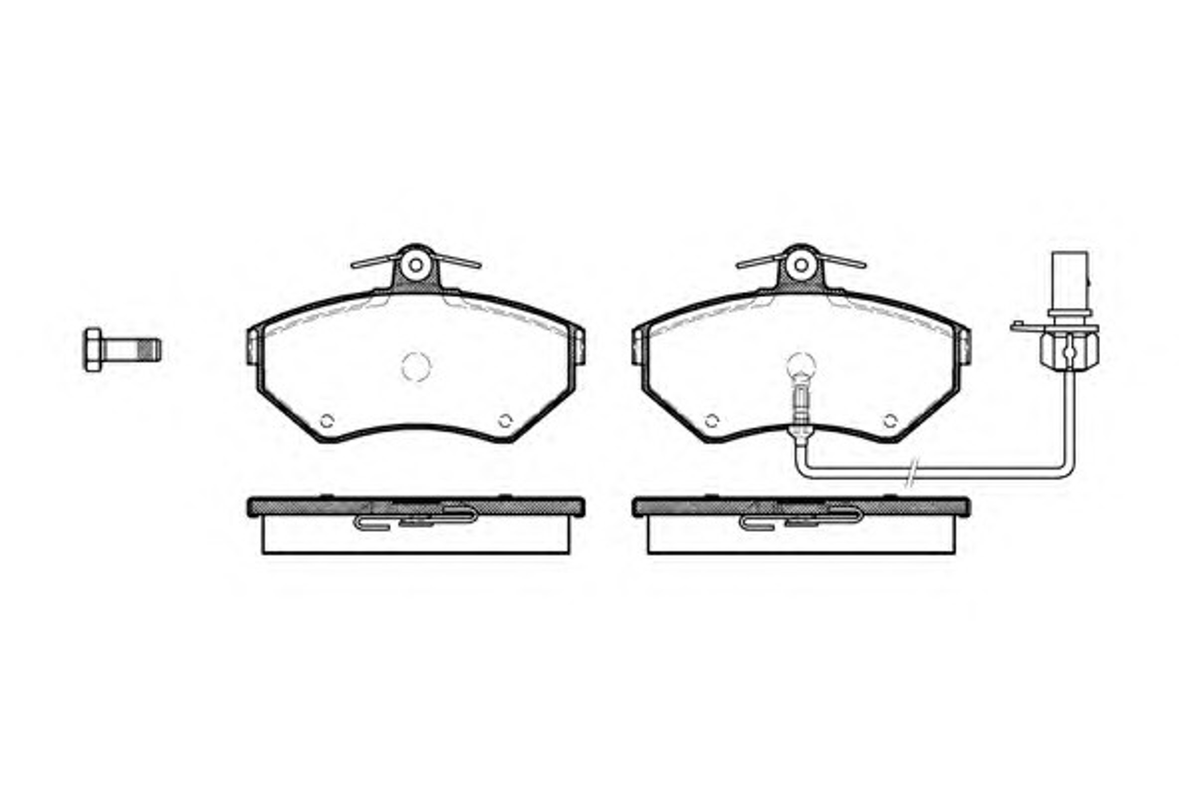 P7313.12 WOKING Колодки тормозные дисковые