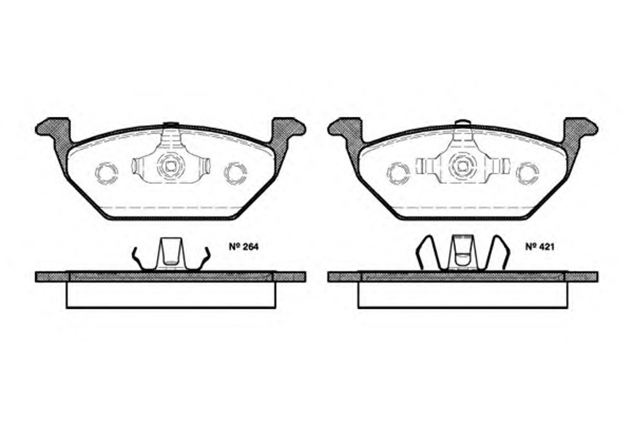 Колодки тормозные дисковые WOKING P7333.20