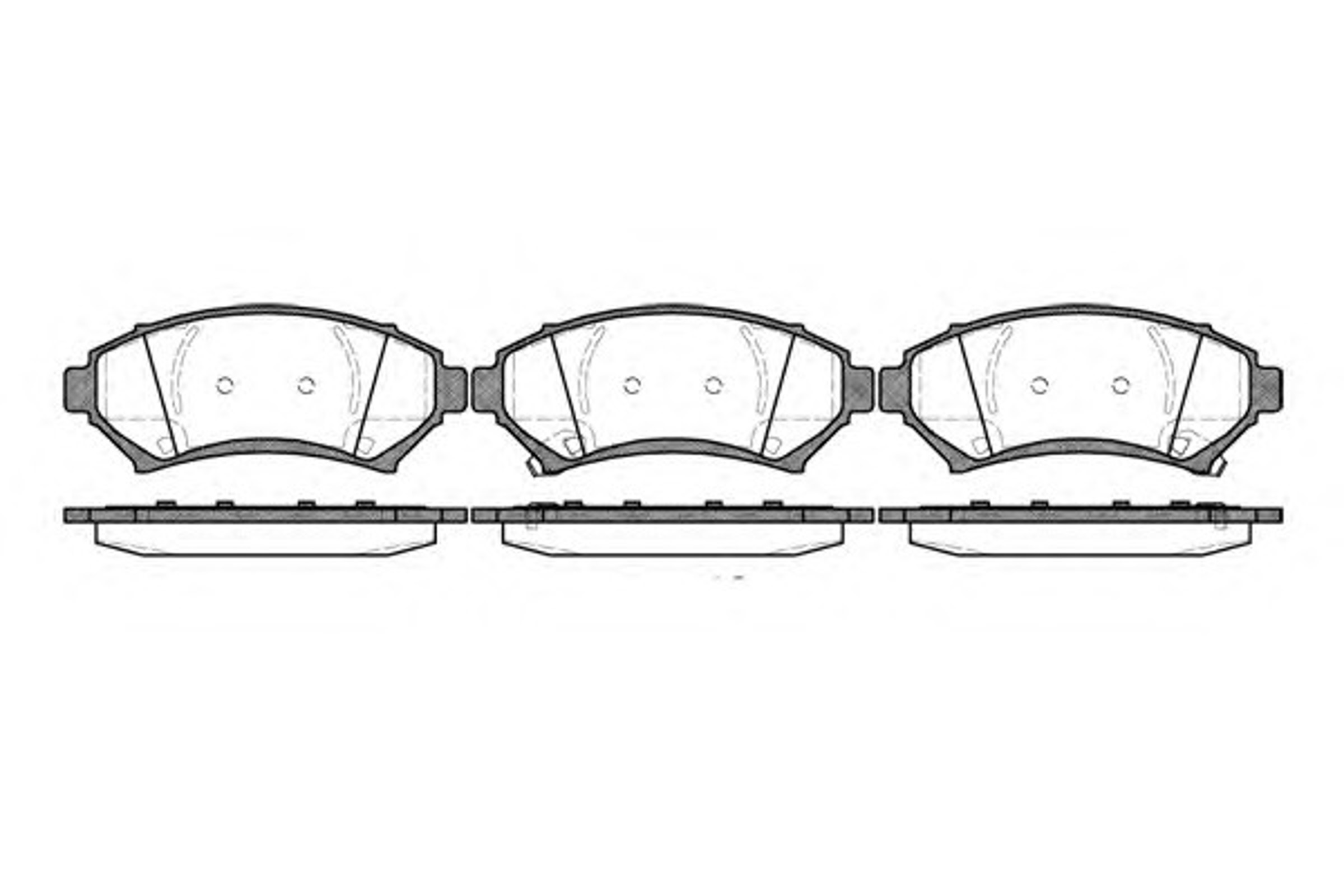 Колодки тормозные дисковые WOKING P7413.02