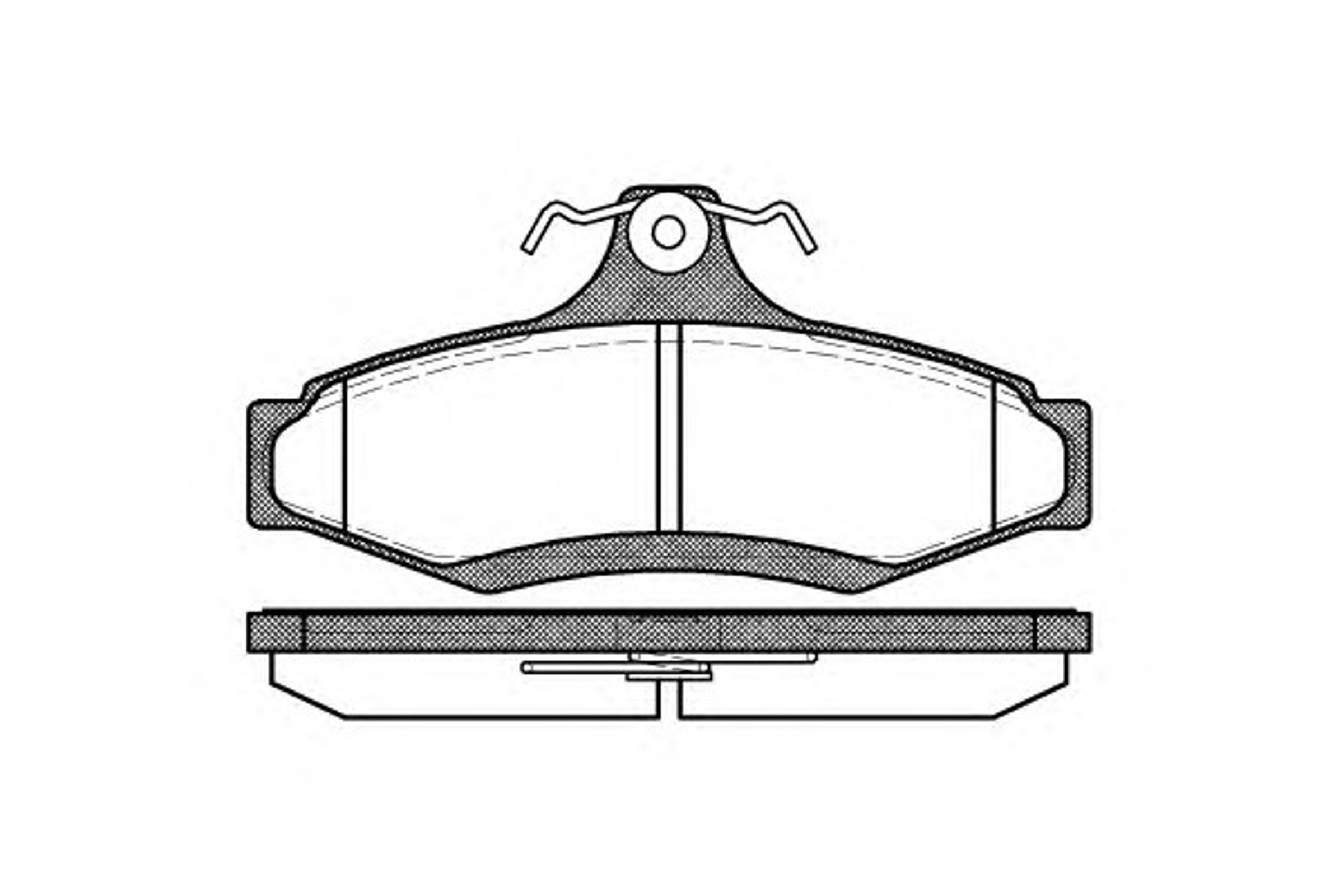 Колодки тормозные дисковые WOKING P7463.10