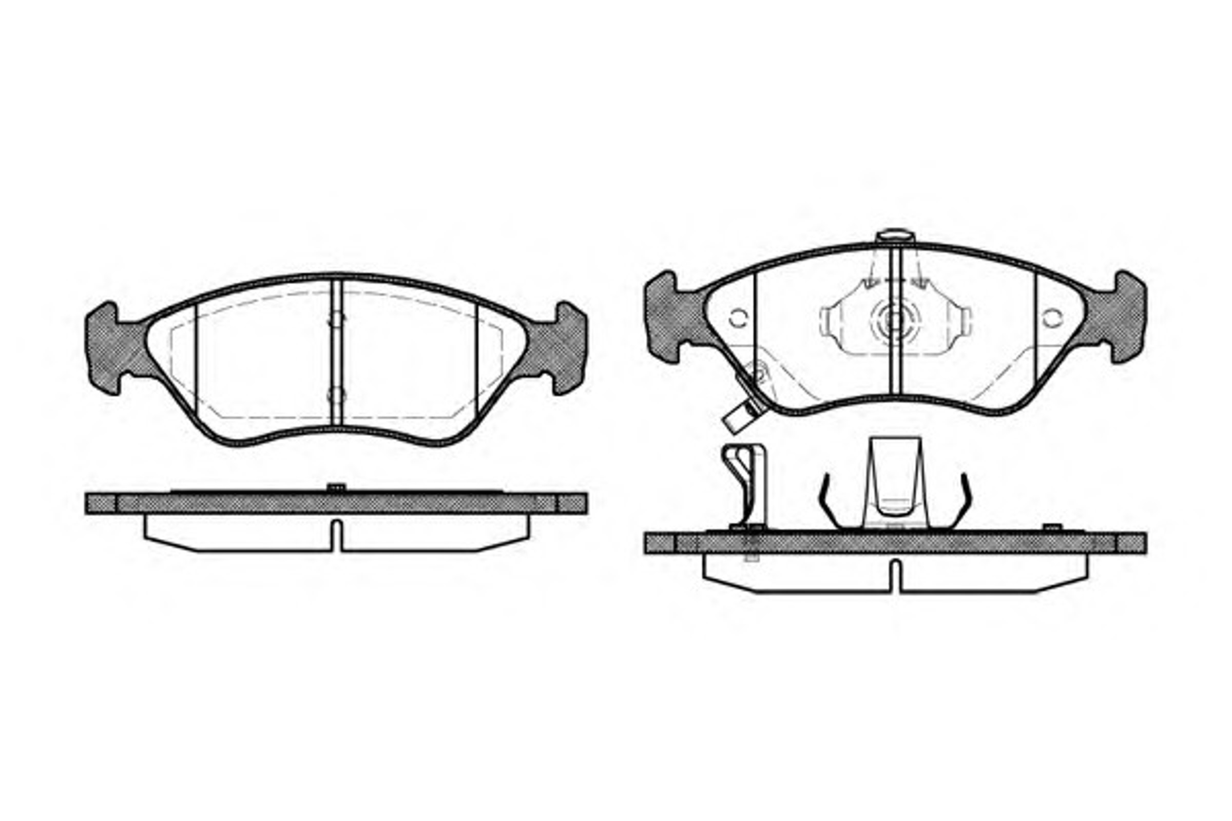 Колодки тормозные дисковые WOKING P7483.02