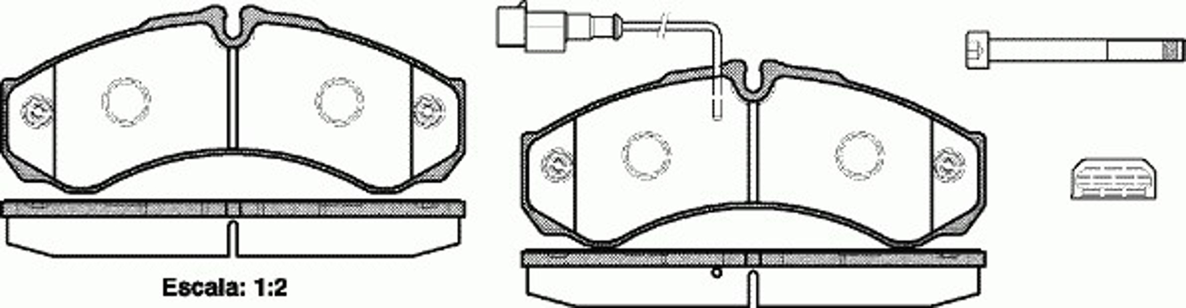 P7513.32 WOKING Колодки тормозные дисковые