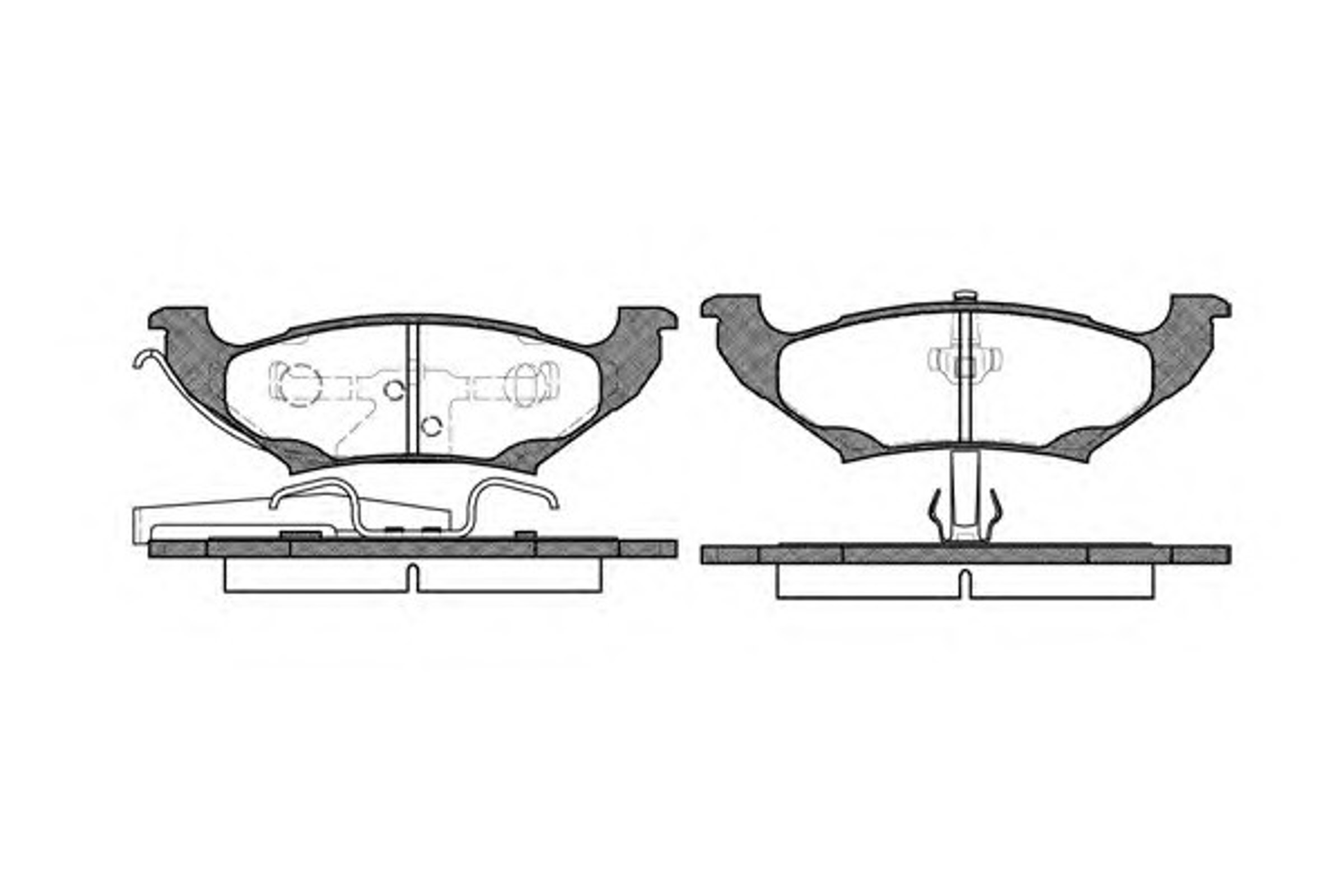Колодки тормозные дисковые WOKING P7903.10