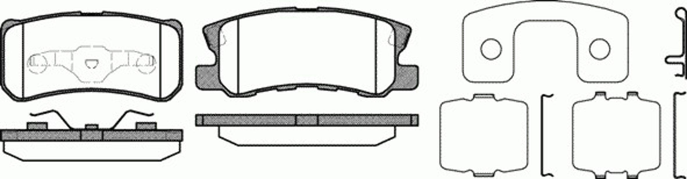 Комплект тормозных колодок дисковый тормоз WOKING P9033.12