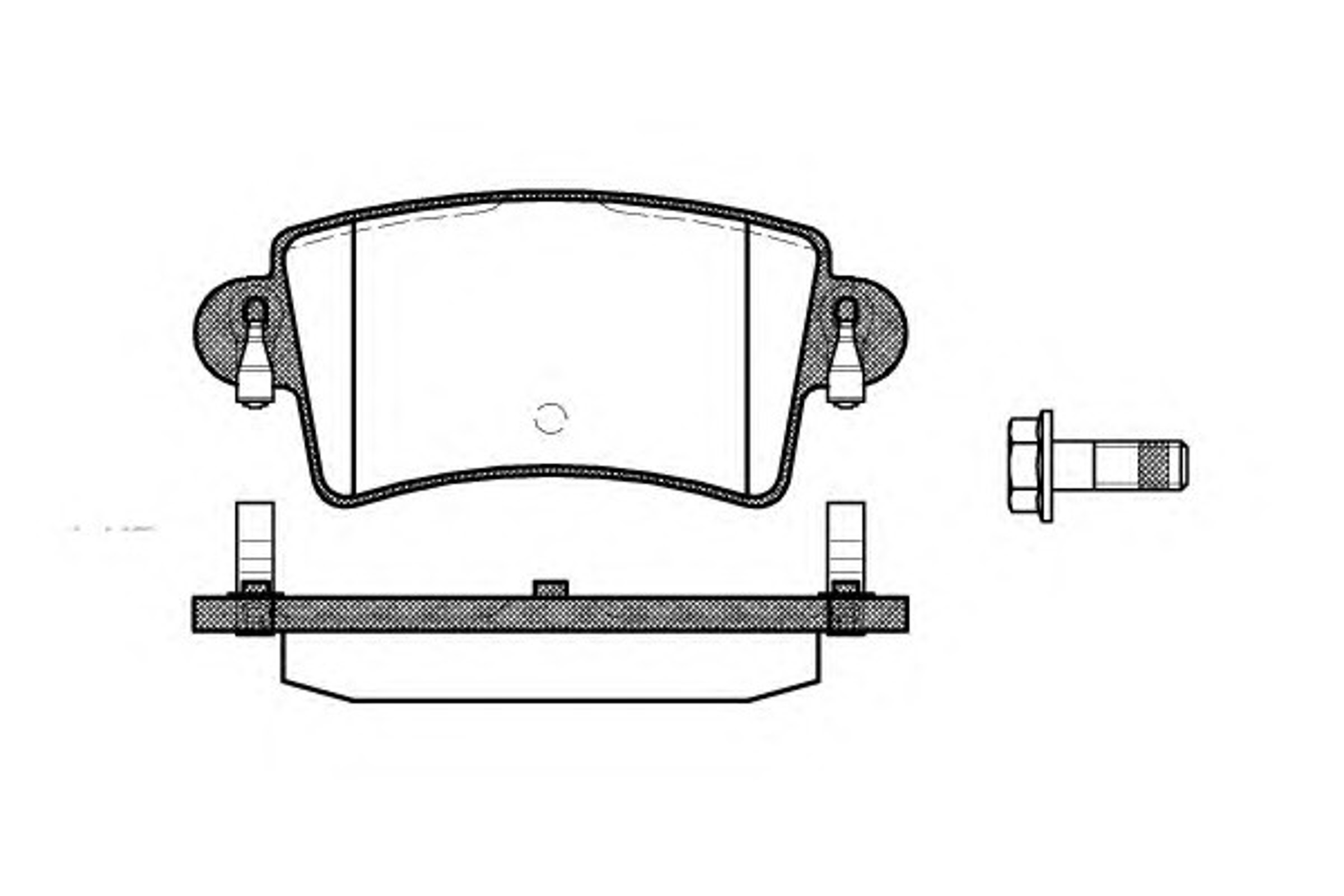 Колодки тормозные дисковые WOKING P9333.00