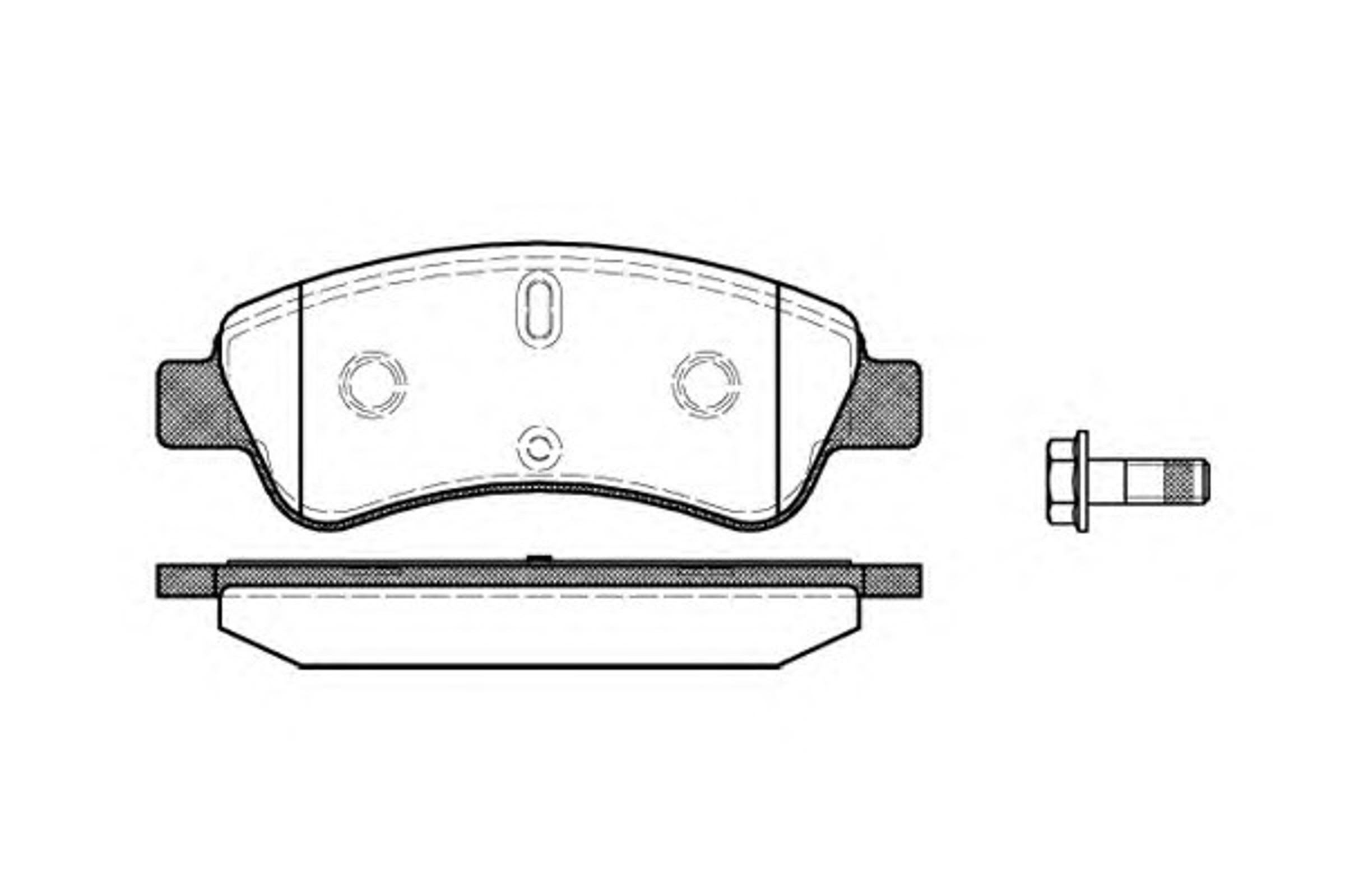 Комплект тормозных колодок дисковый тормоз WOKING P9403.10