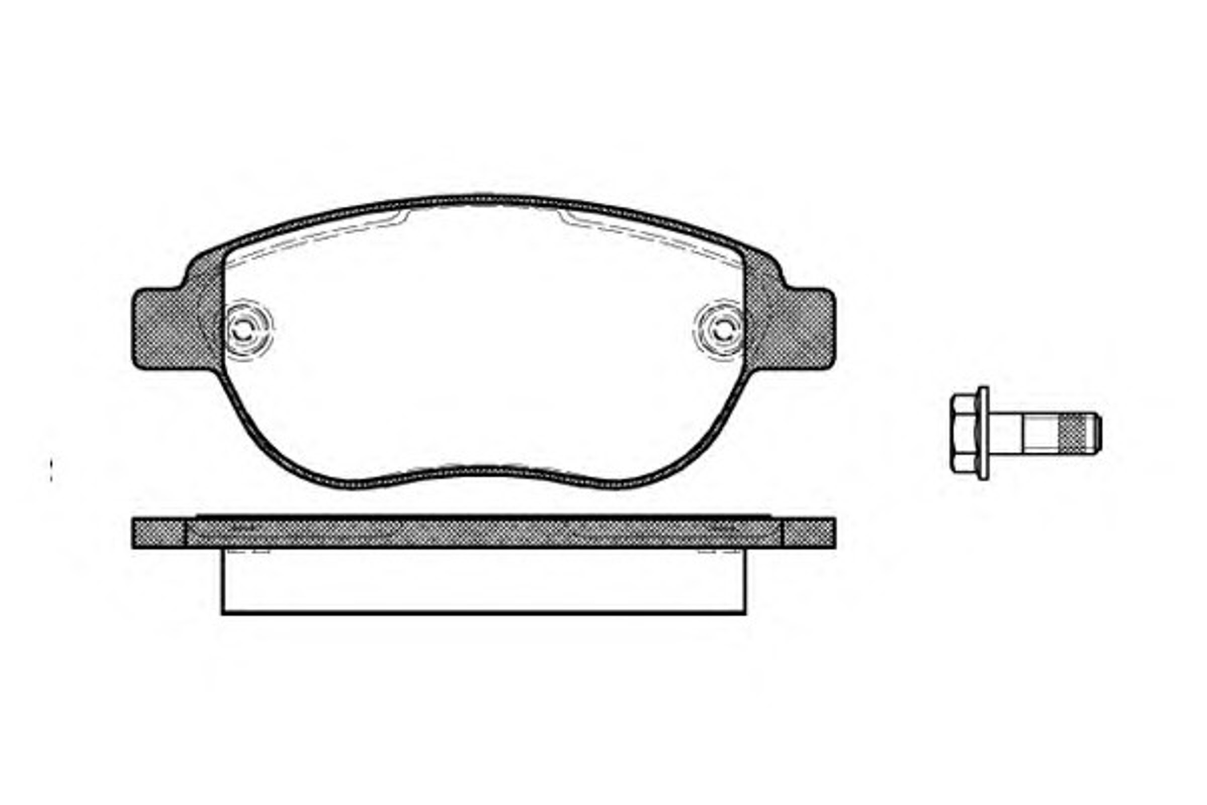 P9413.00 WOKING Колодки тормозные дисковые