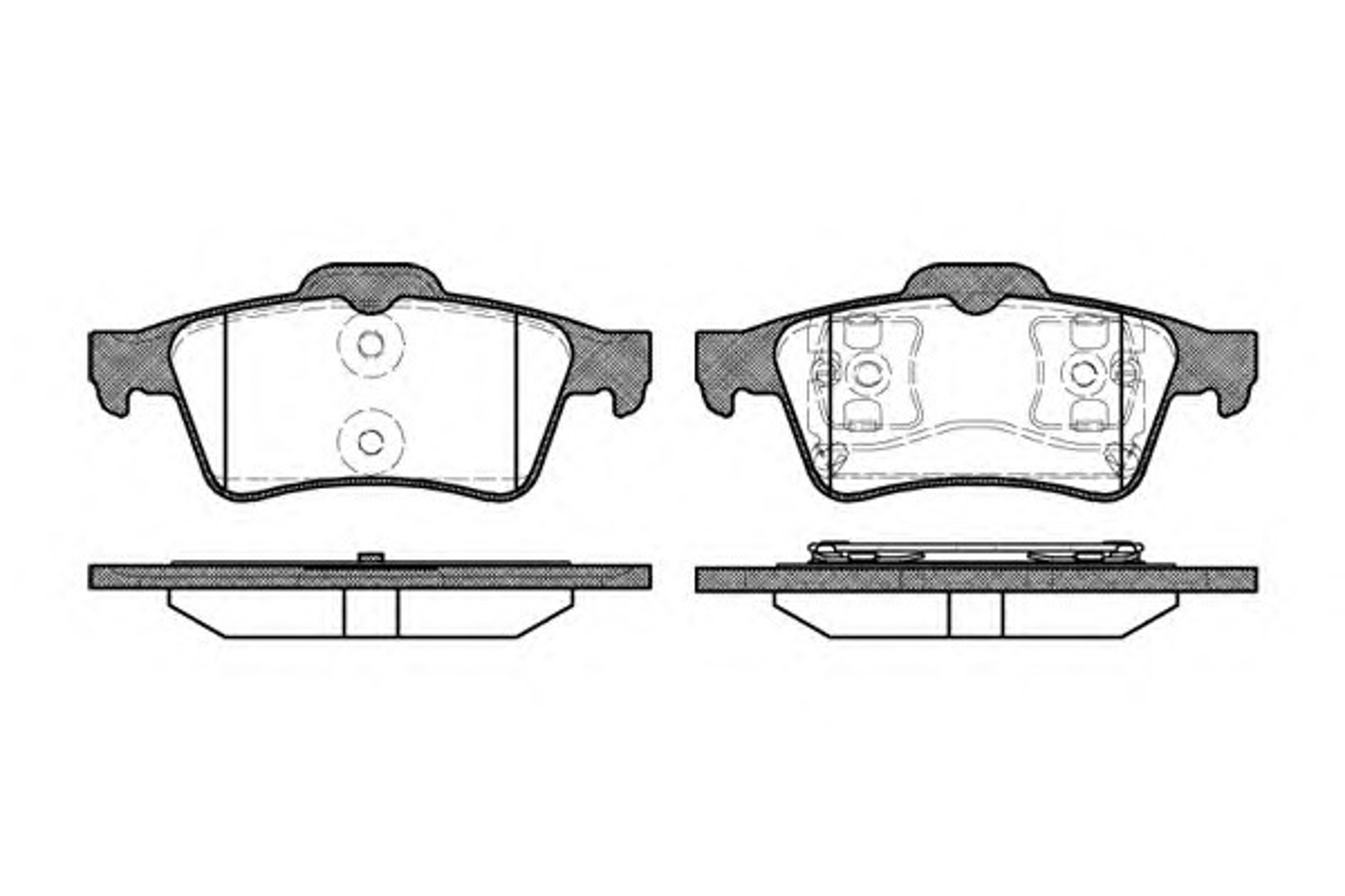 Комплект тормозных колодок дисковый тормоз WOKING P9423.00