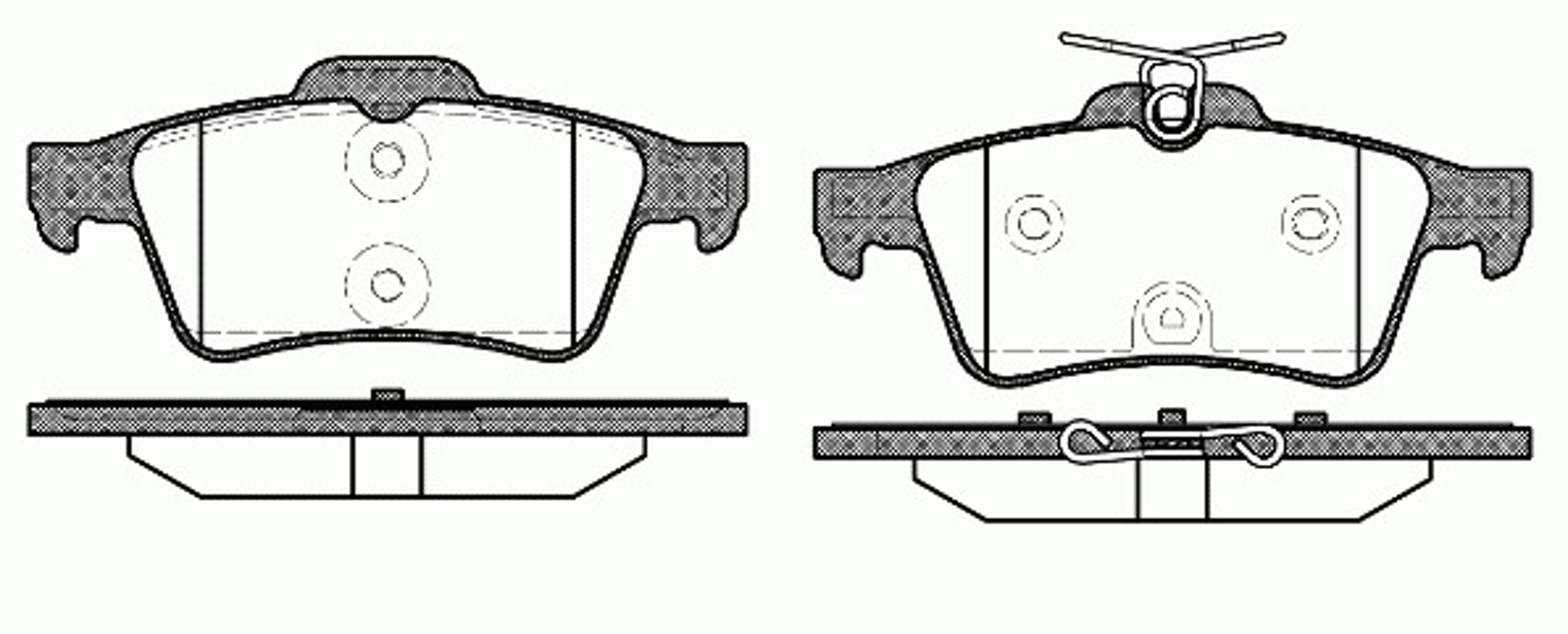 Комплект тормозных колодок дисковый тормоз WOKING P9423.40