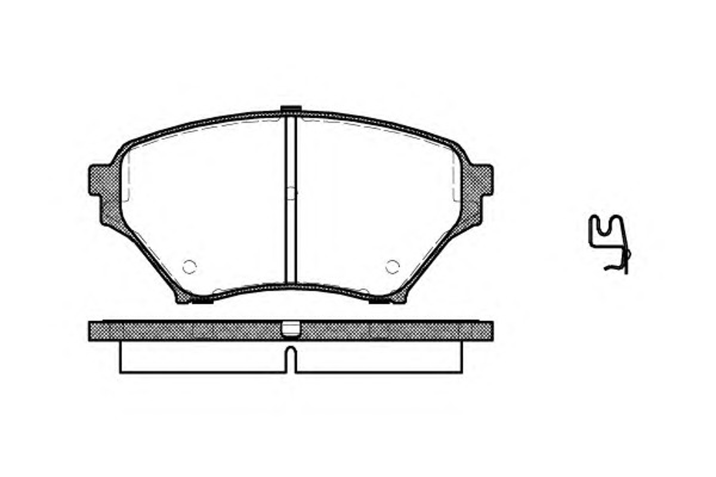 Колодки тормозные дисковые WOKING P9503.02