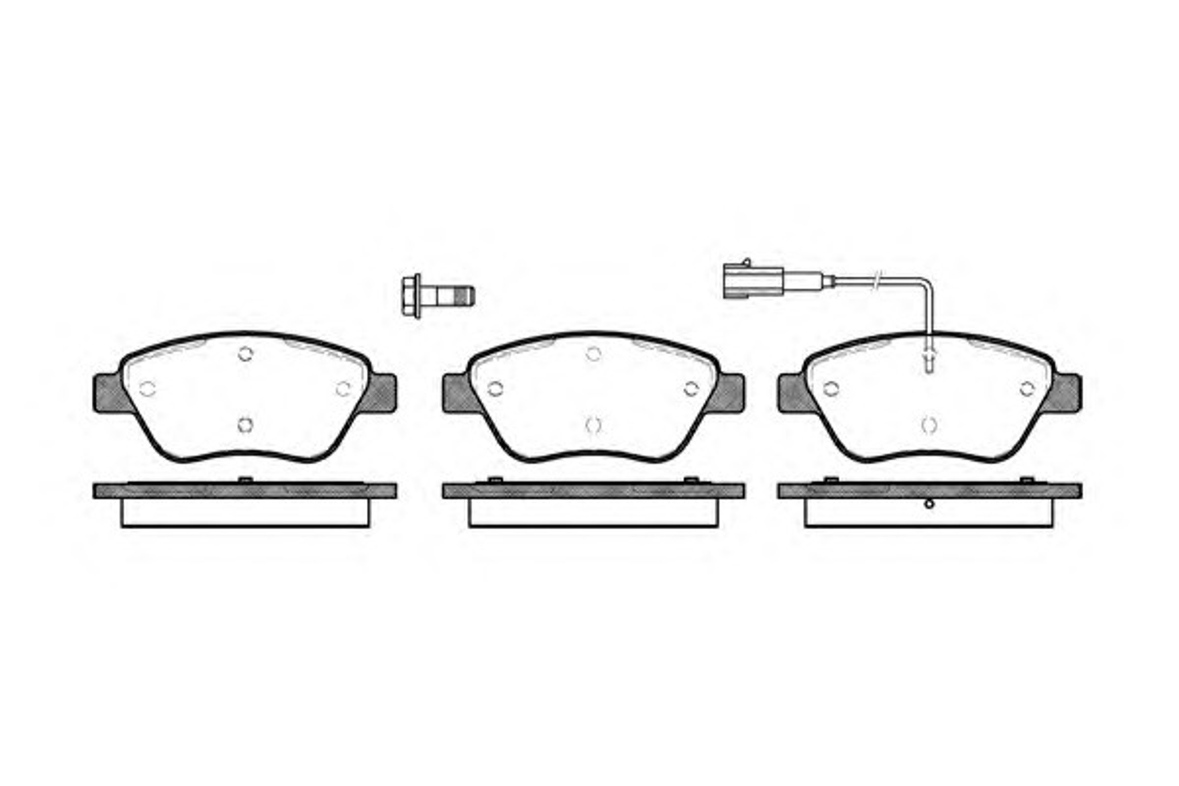 Колодки тормозные дисковые WOKING P9583.01