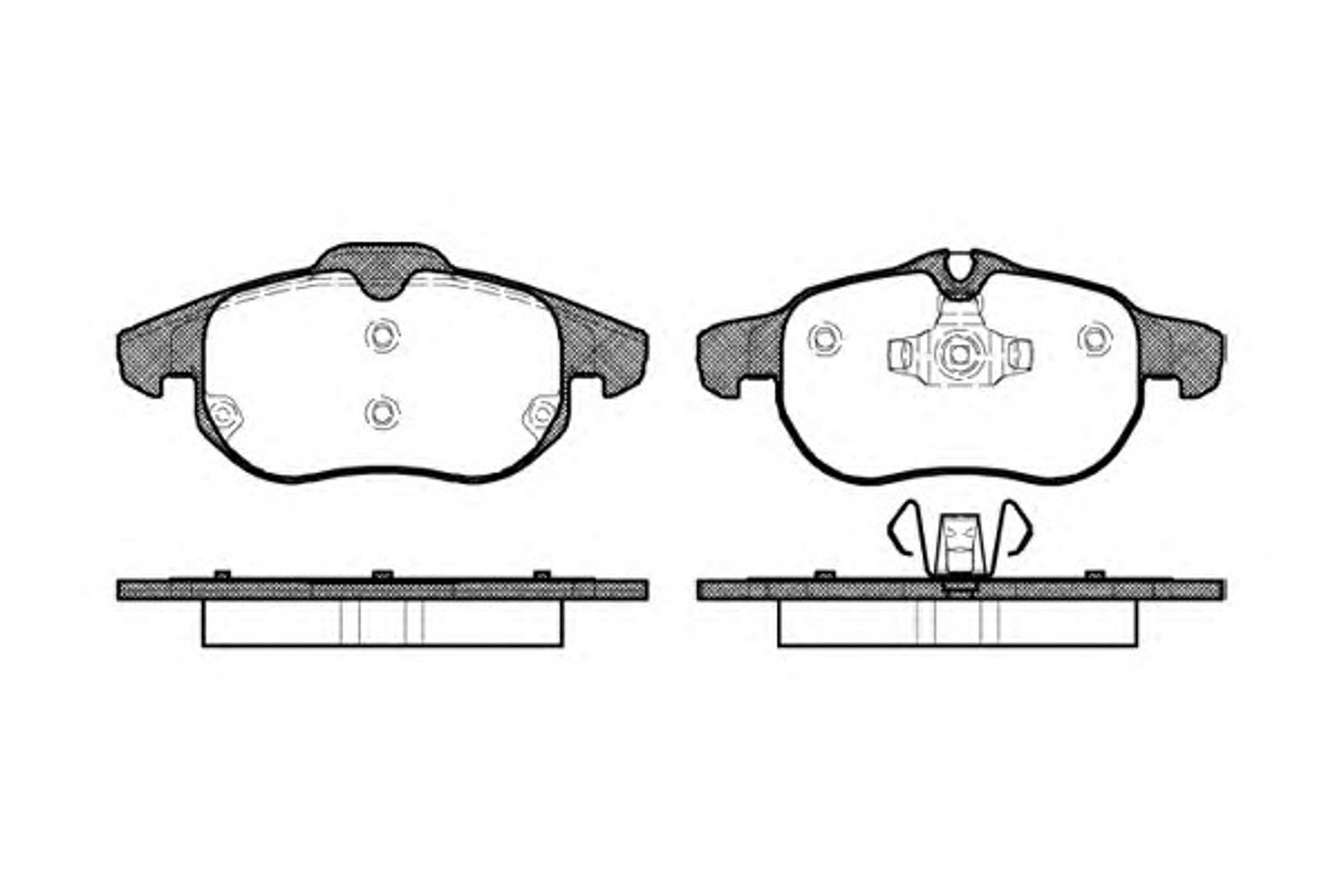 P9883.00 WOKING Колодки тормозные дисковые