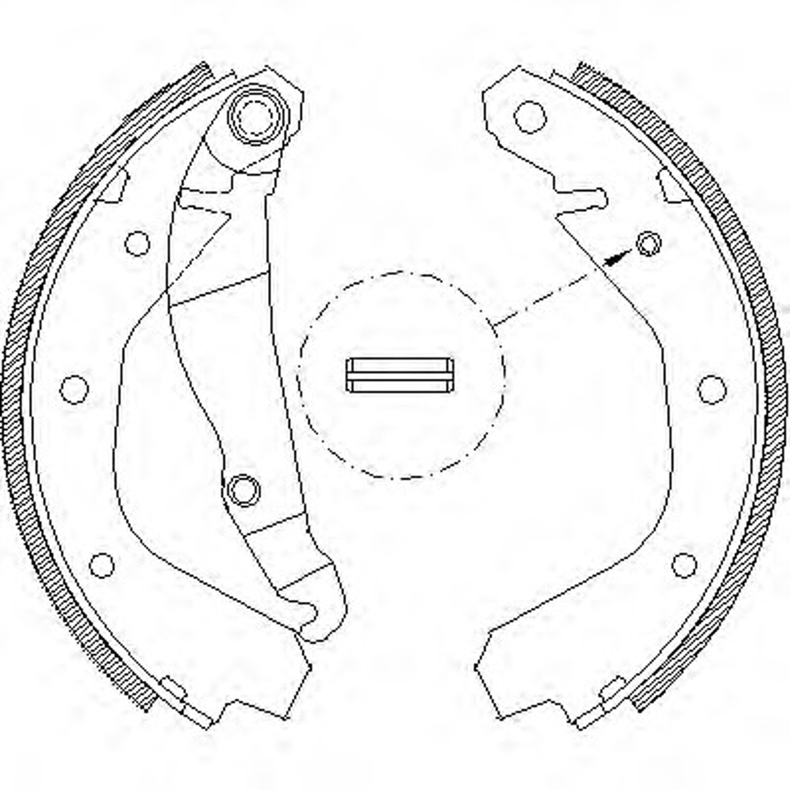 Колодки тормозные барабанные WOKING Z4091.00