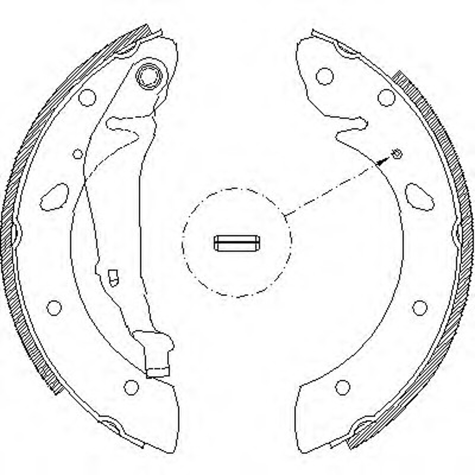 Комплект тормозных колодок WOKING Z4113.00