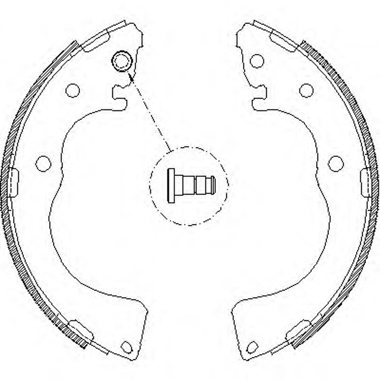 Комплект тормозных колодок WOKING Z4171.00