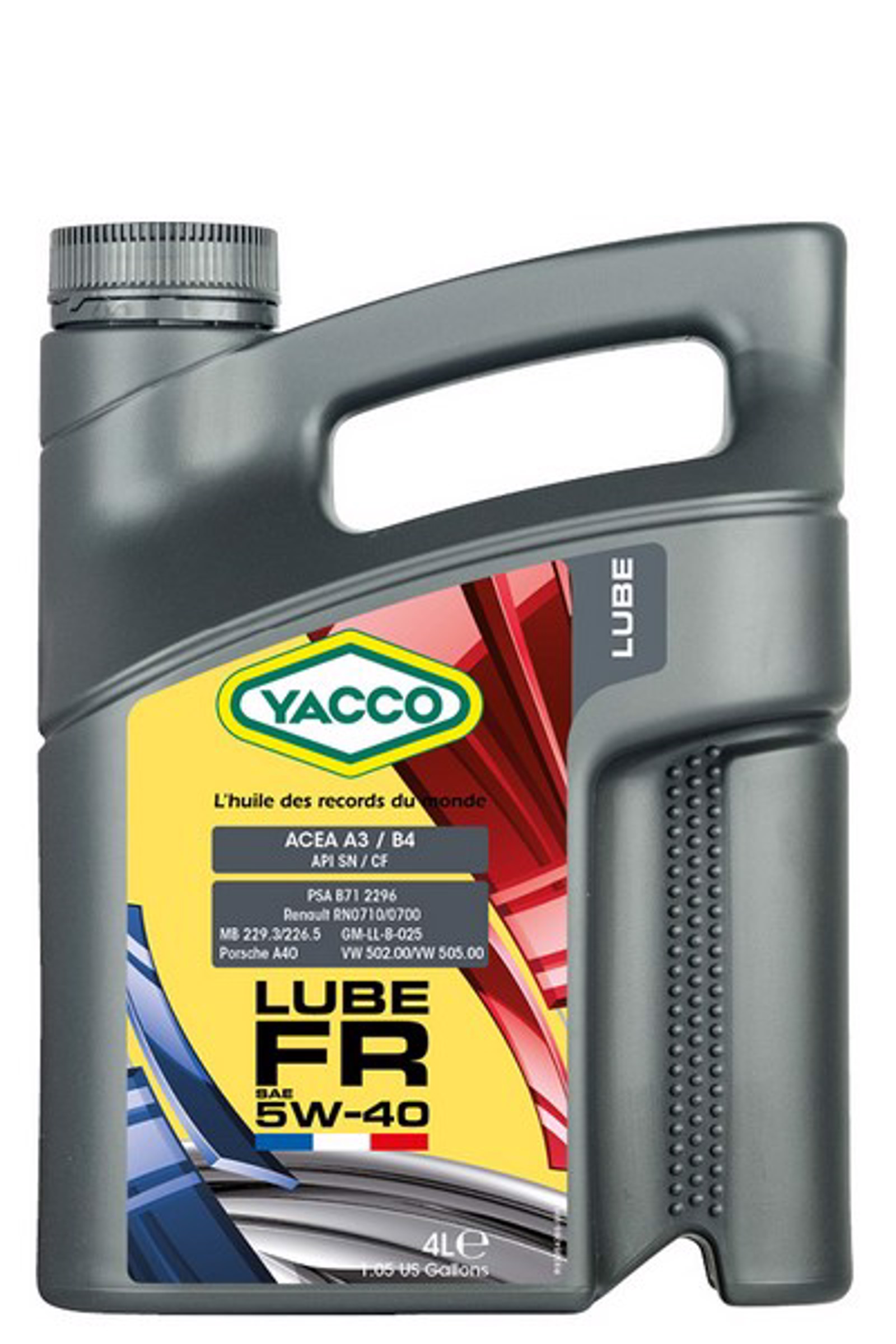 YACCO 5W40 LUBE FR/4 YACCO Масло моторное синтетическое