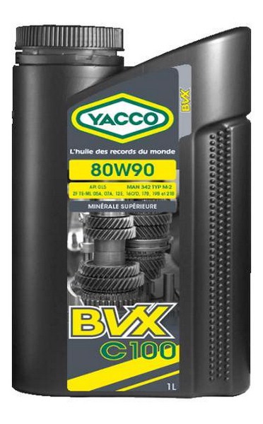 Масло трансмиссионное минеральное YACCO YACCO 80W90 BVX C 100/1