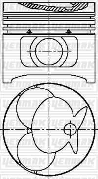 Поршень двигателя YENMAK 31-03617-000
