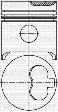 31-03879-000 8300 mm. порш.+палецс кольцами YENMAK 31-03879-000