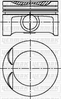 Поршень двигателя YENMAK 31-04223-000
