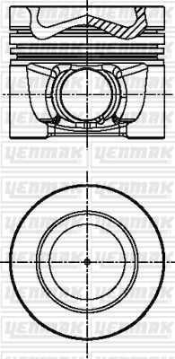 Поршень двигателя YENMAK 31-04341-000