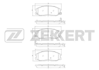 Тормозные колодки ZEKKERT BS-1804