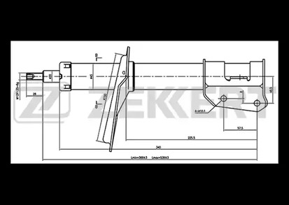 Амортизатор подвески ZEKKERT SG-4141