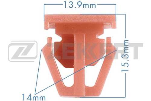 BE1766_Клипса крепёжная Honda мин. кол. заказа 10шт ZEKKERT BE1766