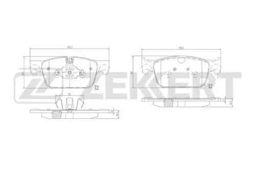 Bs-3065 колодки торм. диск. передн. volvo s60 ii-iii 16- xc60 ii 17- ZEKKERT BS-3065