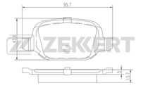 Тормозные колодки ZEKKERT BS2463