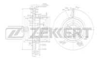 Диск торм. перед ZEKKERT BS6160