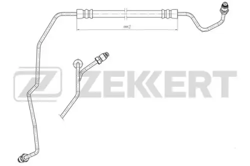 Bs9442 шланг тормозной задний левый renault grand scenic iii 09- megane iii 09- scenic iii 09- ZEKKERT BS9442